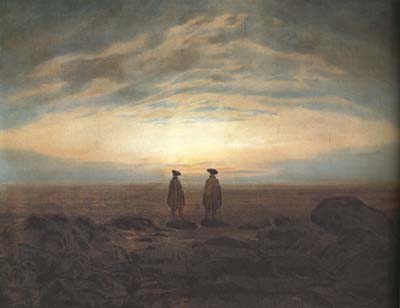 Two Men on the Beach in Moonlight (mk10)